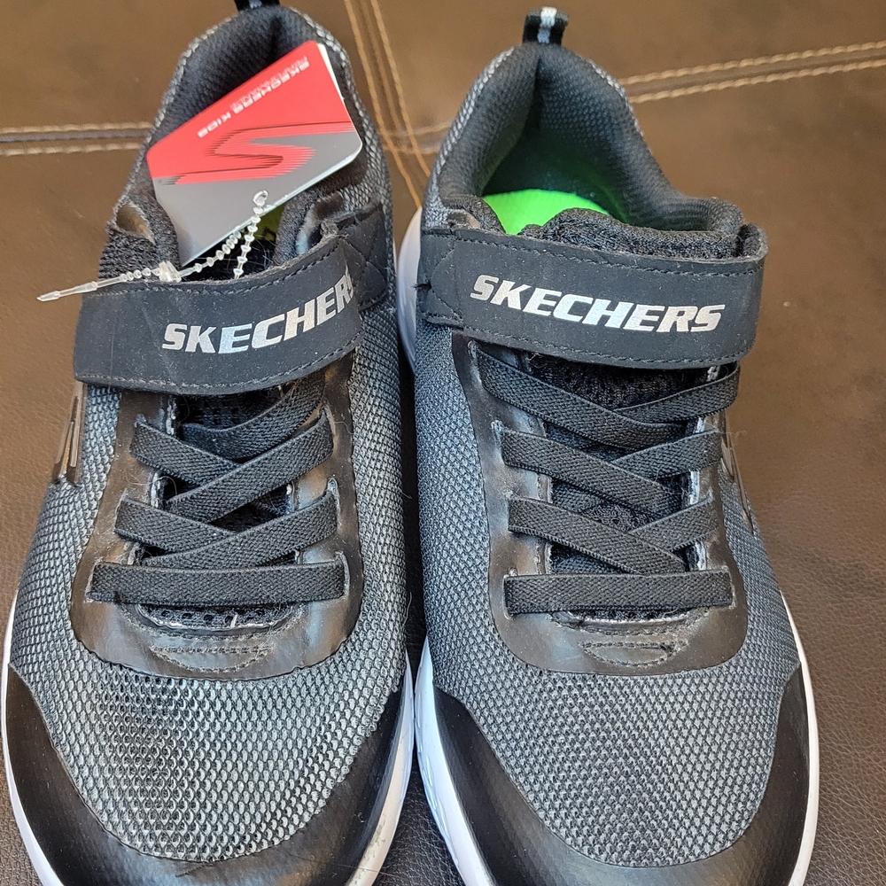 Skechers Black and Gray Athletic Sneakers
